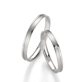 Breuning Trauringe Basic mit einem Diamanten - 48/04326 & 48/04325